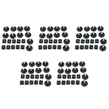 50 Sets 45mm Base Dia Adjustable Leveling Foot 25mmx25mm Square Tube Insert Kit