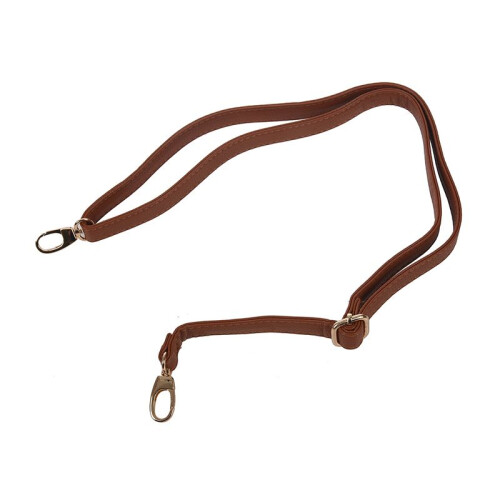 3X DIY Replacement Leather Bag Shoulder Strap Handle  Body Adjustable 140 x 2cm, Brown 2