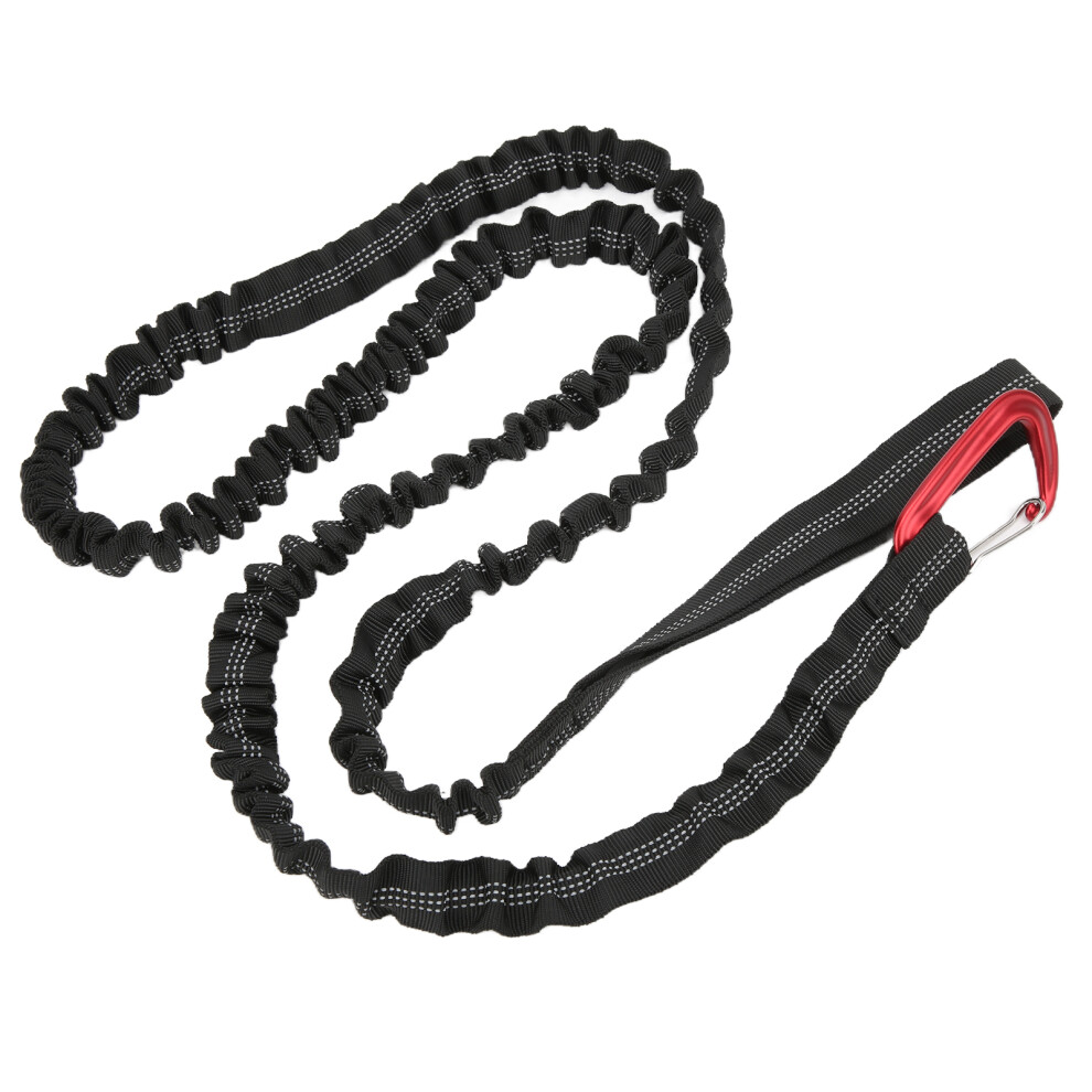 Durable Nylon Tow Rope 1.7-3M With Elastic & Carabiner For Outdoor Mountaineering 4991391480990
