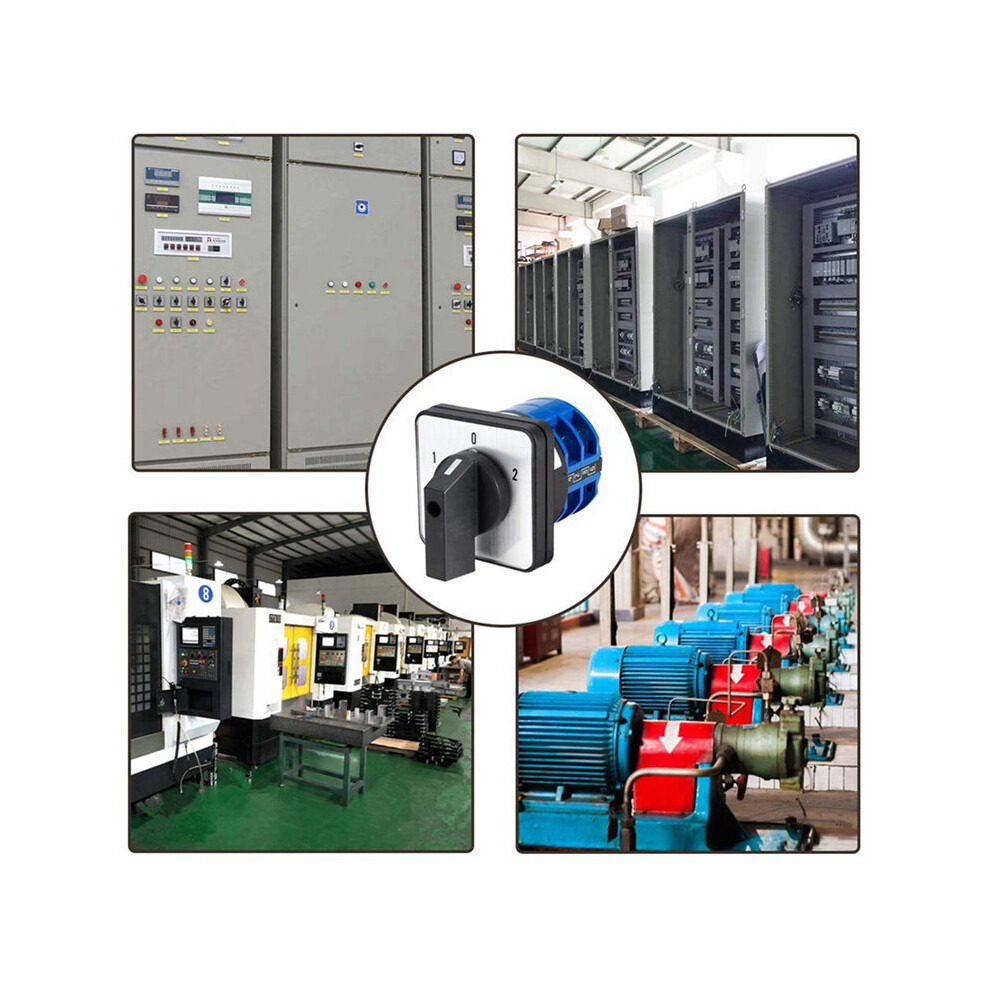 5X Changeover Selector 3 Positions 8 Terminals Universal Rotary Cam Selector Latching Switches 32A 6032765425051