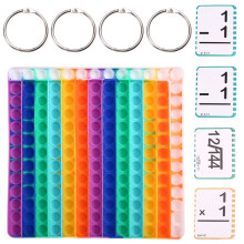 Karty do Nauki Matematyki Karty do Nauki w Przedszkolu Zestaw Matematyczny dla Dzieci w Wieku 4-8 Lat Zabawki Fidget Chart Mnożenie Dzielenie