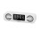 Clock -Luidspreker, LED HD-Spiegel, FM-Radiofunctie, Multifunctionele Weergave -Audio, Wit 2