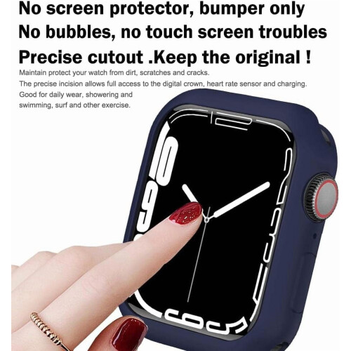 Συμβατό με το XiHAMA Apple Watch Θήκη προφυλακτήρα 38 χιλιοστών – Μαλακή TPU, λεπτό και 1