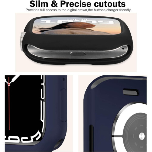 Συμβατό με το XiHAMA Apple Watch Θήκη προφυλακτήρα 38 χιλιοστών – Μαλακή TPU, λεπτό και 2