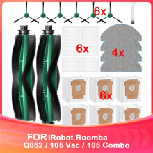 25 Pcs Replacement Parts for Q052 / 105 Vac / 105 Combo Robot Vacuum, Q0520 105 Accessories