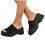 Sandali con zeppa da donna Siides, con punta aperta, modello slip-on, leggeri. 4