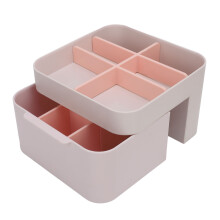 Cosmetic Storage Box Organizer with Drawer 18.5cm Plastic Case