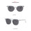 Óculos de sol femininos da moda com lentes espelhadas e proteção UV400. 2