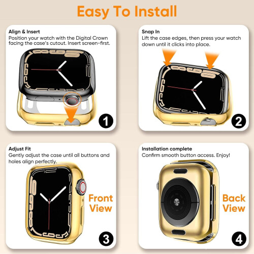 Συμβατό με το XiHAMA Apple Watch Θήκη προφυλακτήρα 38 χιλιοστών – Μαλακή TPU, λεπτό και 2