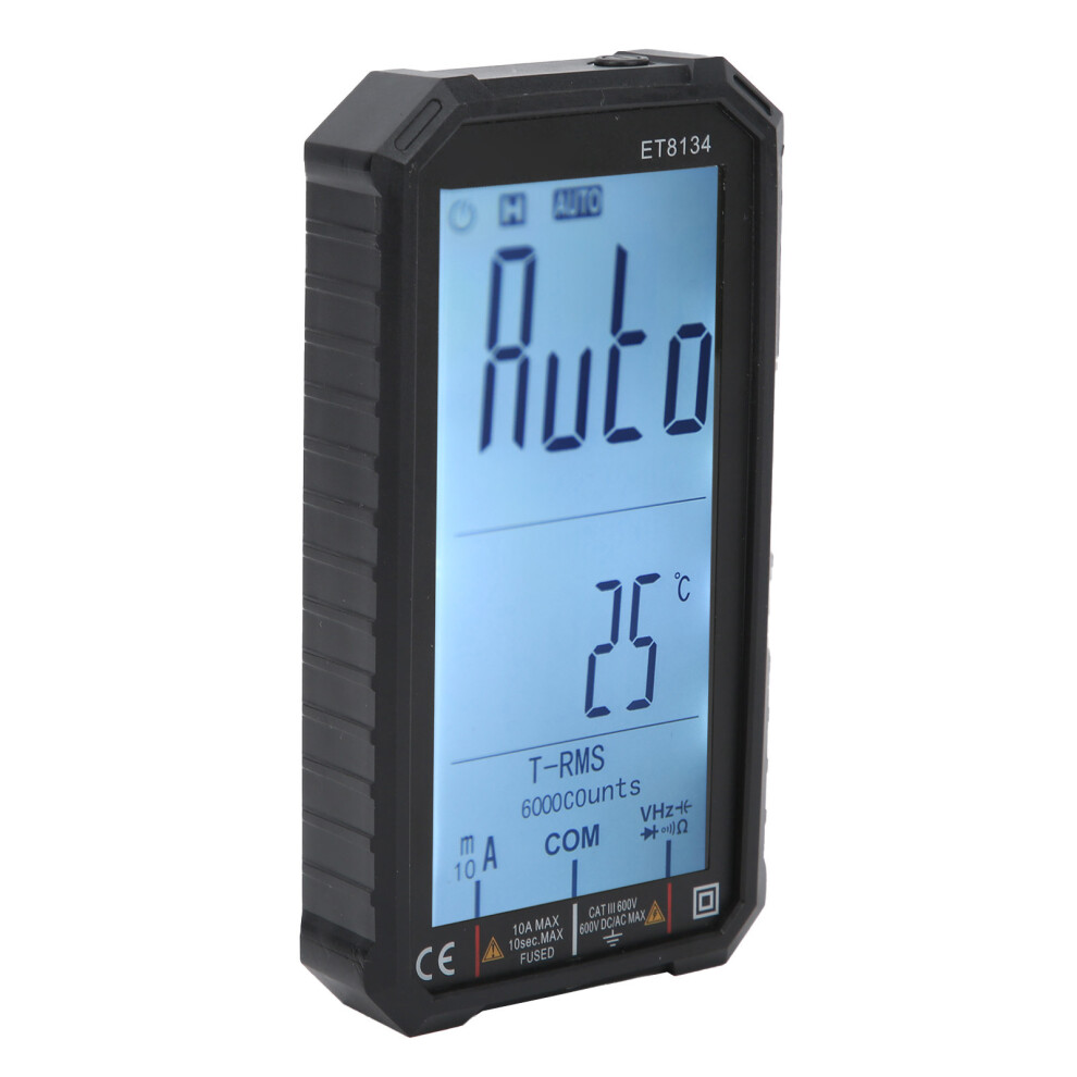 Et8134 Multi Function Lcd Multimeter, 600V 10A, Auto Range 7631390913927