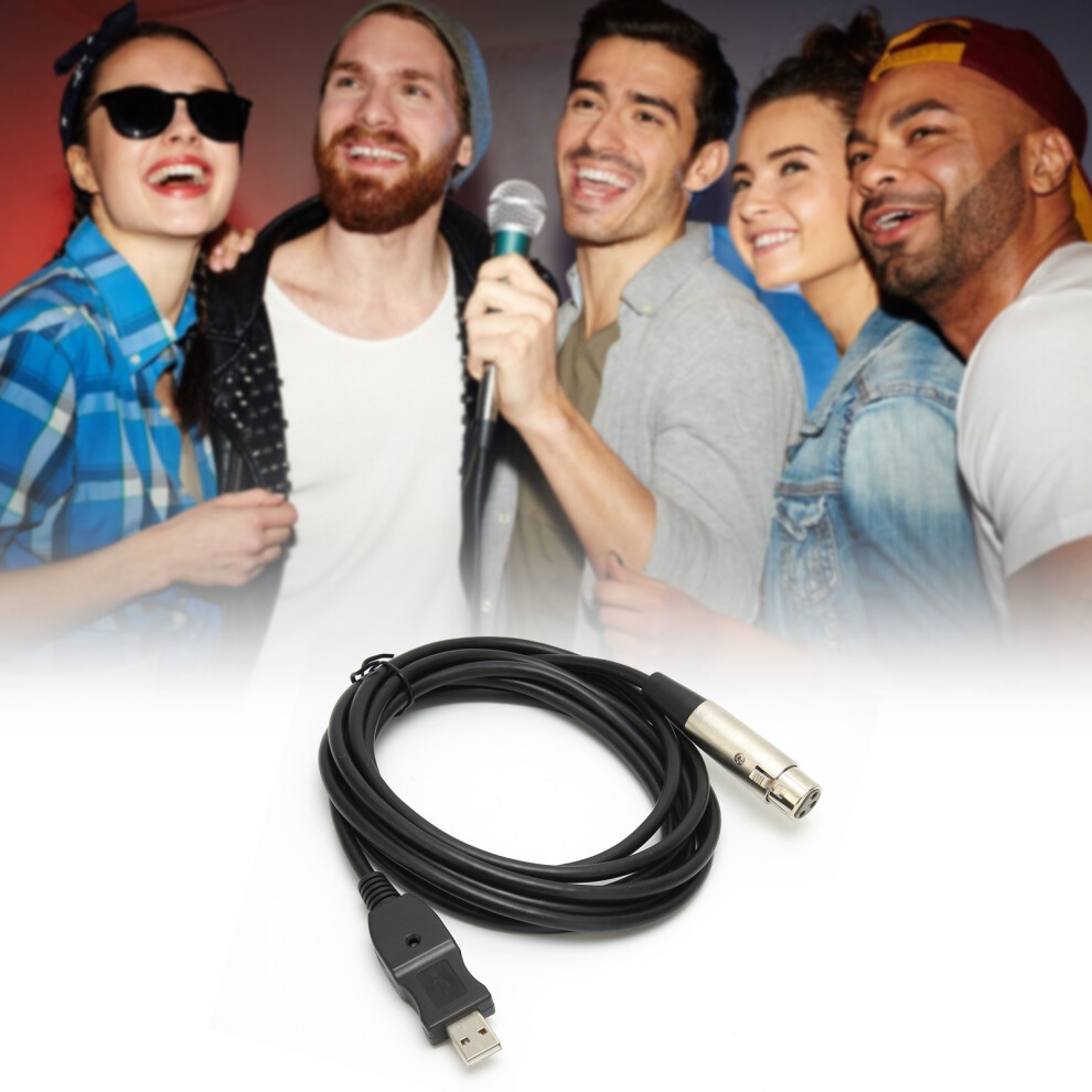 Usb Male To Xlr Female Adapter Cable 3M For Microphones Recording 4651390914048