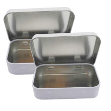 Boîtes de rangement rectangulaires en métal, vides et multifonctionnelles. Solution de rangement polyvalente en alliage métallique durable pour