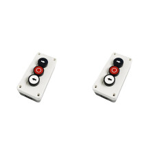 2X Waterproof Three Hole Push Button Box 2NO 1NC, Left-Right Stop Electrical Control Station
