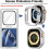 Συμβατό με το XiHAMA Apple Watch Θήκη προφυλακτήρα 38 χιλιοστών – Μαλακή TPU, λεπτό και 4