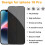 (2+2 τεμάχια) Προστατευτικό οθόνης απορρήτου για iPhone16Pro – 9H σκούρο γυαλί, ανθεκτική 2