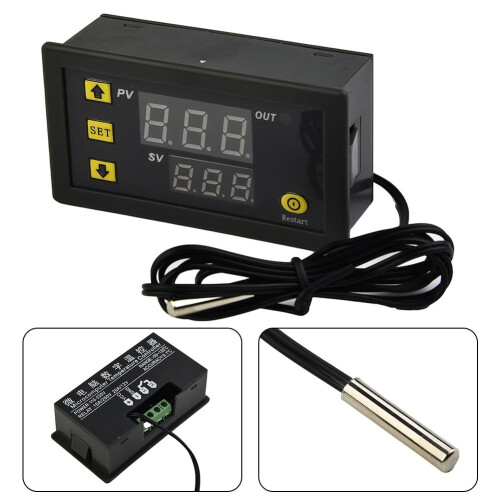 Digitale temperatuurregelaar, thermostaat, meter, temperatuursensor, schakelaar, regulator 1
