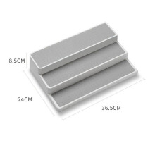 2X Organizador de Especias para Gabinetes, Estante Expandible de Bambú de 3 Niveles para Cocina, Despensa, Gabinete, Mesa