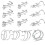 25 τεμάχια 20 γρ. Δαχτυλίδια μύτης CZ Crystal Corkscrew Σετ δαχτυλιδιών μύτης Stud, μύτη 2