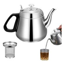 2X Théière en Acier Inoxydable avec Infuseur, Théière avec Infuseur, Bouilloire Haute Capacité de 1,5 L, pour Faire Bouillir de L'Eau Chaude,