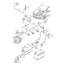 Car Negative Battery Sensor Cable 5QA915181D for   1.5 TSI 2016-2026  Q3 2018-2024 Battery Monitoring Sensor