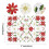 Conjunto de Jogos Americanos com 12 Poinsétias de Natal Bordadas e Design de Azevinho, Decoração de Mesa de Natal de 11 X 17 Polegadas 8