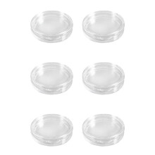 60 Pcs Transparent Small Plastic Coin Box 23mm