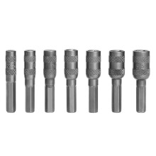 3 Set 2.5mm-5.5mm 6 Points Hex Socket H4 Hexagon Shank Nut Driver Part Metric Driver Drill Bit for Car Repairing