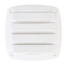4 Inch Round RV Air Vent Cover White Plastic Boat Vent Grille Airflow UV Resistant Flush Mount