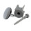 3X Universal Sink Plug Bathroom 40mm - Plug Replacement Drain Plug Detachable Adjustable Manual Lift Drain Plug 2