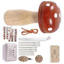 Stevig houten champignonnaaigereedschap met natuurlijke-Rood