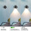 Sensor Wall Sconces, Magnetic LED Wall Lights with Motion Detection, Wireless Wall Lamp with Battery Operated 4Pcs 5