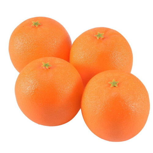 32 Pcs Soft Plastic Simulation Orange Fruit Home Decoration Burgundy 2