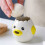 2X Cute Egg Separator, Ceramics Vomiting Chicken Egg Yolk White Separator, Practical Household Small Egg Filter Splitter 5