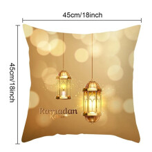 4x Taies D'Oreiller Décoratives pour la Maison, Décoration Islamique Du Ramadan, Mosquée, Cadeau Musulman, Eid Mubarak