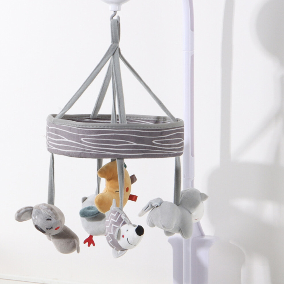 Rotatable Baby Plush Mobile Rattle for Crib & Stroller, Soft & Safe