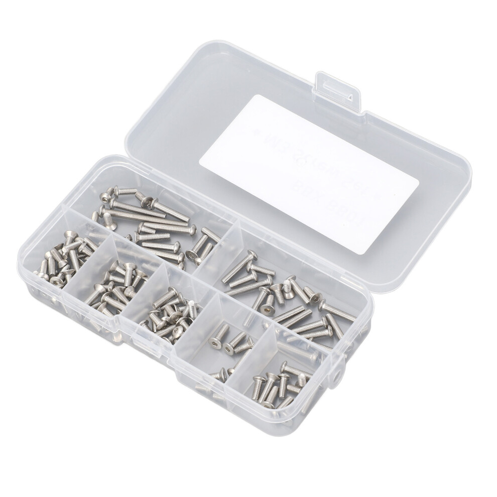 Stainless Steel Rc Screw Kit For Bbx Bb01, Rust Proof M3 Hex Set 7891390917022