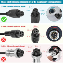 Lítium akkumulátortöltő 36 V-os hoverboardhoz, széles bemeneti feszültségtartomány (100-240 VAC, 50/60 Hz), OVP, OCP, SCP védelemmel,