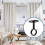 12 Pack No Drill Ceiling Mount Rod Brackets, Heavy Duty Self Adhesive Holders, Adjustable Hooks Hanging Black 4