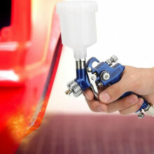 Pistolet à peinture pneumatique de précision, pistolet à peinture HVLP mini à alimentation par gravité avec atomisation élevée à basse
