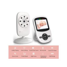 Spädbarnsskydd, högkvalitativ LCD-färgskärm, 2,4-tums digitalkamera med integrerad temperatursensor och infraröd nattseende, 960 fots räckvidd.