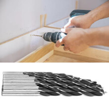 8Pcs High Carbon Steel Twist Drill Bits, 3-10mm Woodworking Accessories