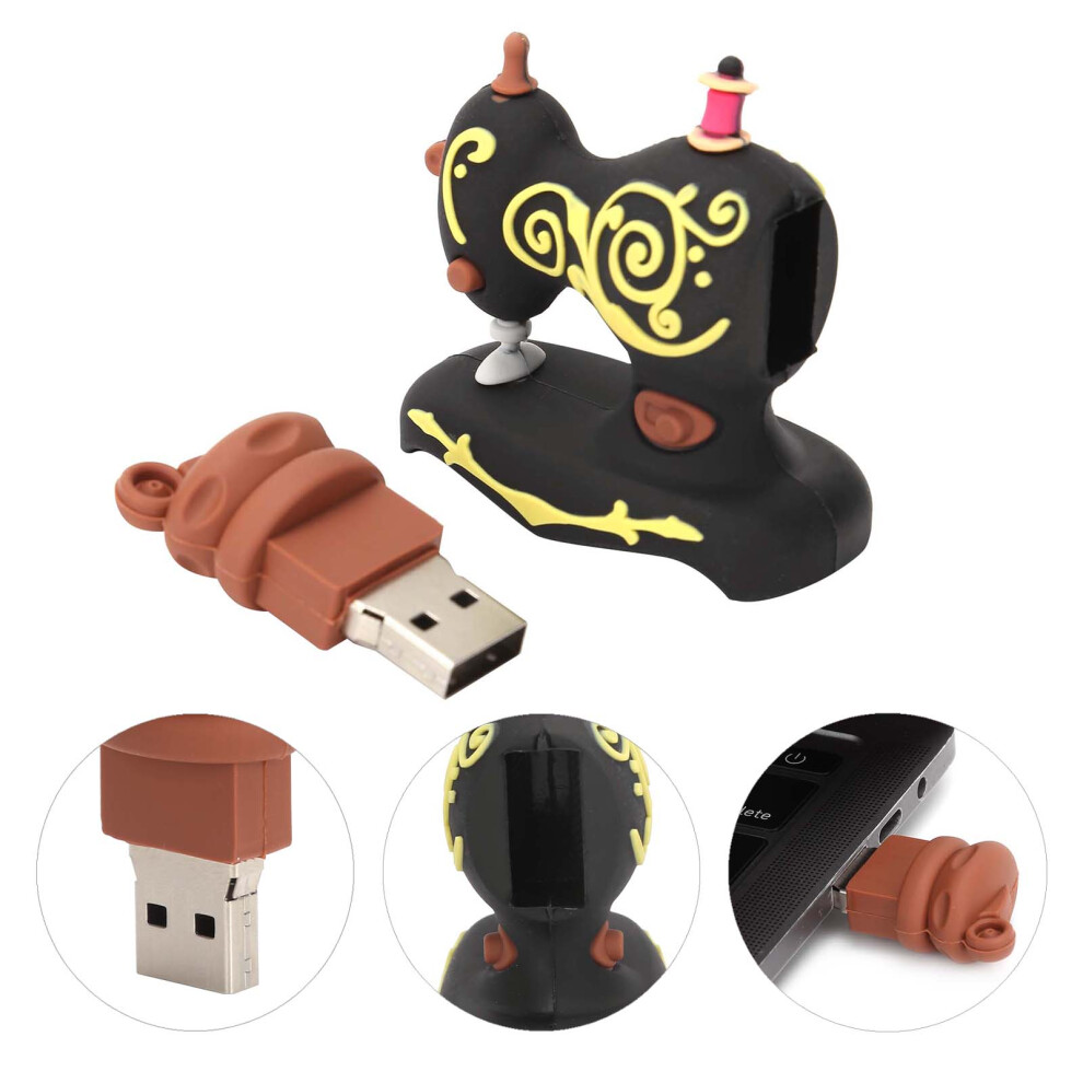 Cartoon Style 64Gb Photo Stick U Disk Portable Data Storage Drive Black 9361390917318