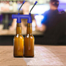 2X Double Beer Snorkel Beer Dispenser for College Parties New Party Christmas Birthdays Year