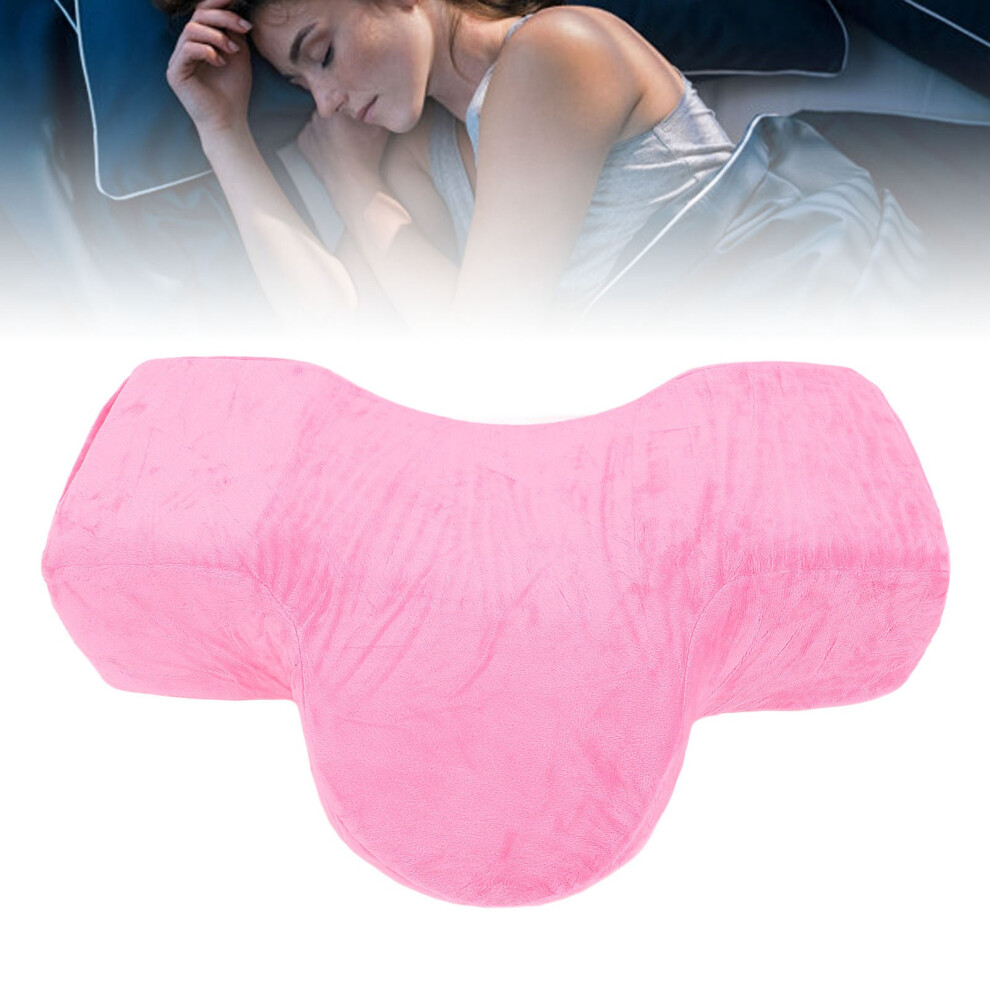 Red Comfortable Memory Foam U-Shaped Lash Extension Pillow, Rose