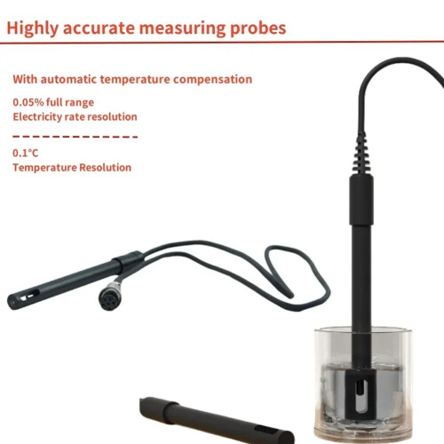 Conductivity Tester Water Quality Tester Temperature Digital Water Conductivity Meter with 99-Point Memory Functi AZ8303 1