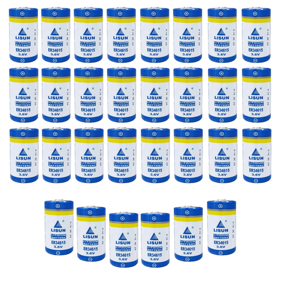 (30Pack) Er34615 3.6V 19000Mah D Size Lithium Battery Long Runtime Power For Plc And Backup 9771547612957