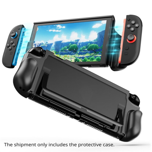 Foldable Protective Case for   2 Ergonomic Holder Integrated Case Protective Shell W/ Front Cover Grey 1
