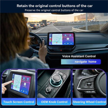 2-i-1 Trådlös Carplay-Adapter AI-Bilanslutningsbox WiFi och Trådbunden CarPlay Till Trådlös Carplay