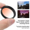 37mm Gradient Orange Lens Filter Waterproof Coating for Camera 4