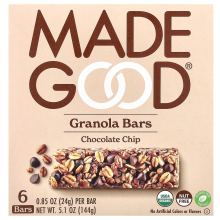 MadeGood, Granola-Riegel, Schokoladenstückchen, 6 Riegel, je 0,85 oz (24 g)